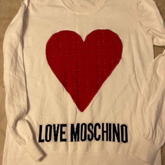 Love Moschino Heart intarsia cotton sweater - Picture 8 of 8
